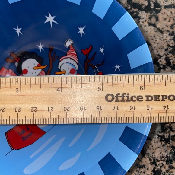 Look Winn Dixie Exclusive Snow Man Christmas Cereal Bowls 6.5" Lot of 5 bowls - Picture 10 of 10